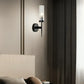 HDC 1 Light Black Clear Glass Long Wall Light - Warm White - HDC Lights