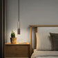 Hdc 12W Modern Led Wooden And Gold Pendant Light- Warm White