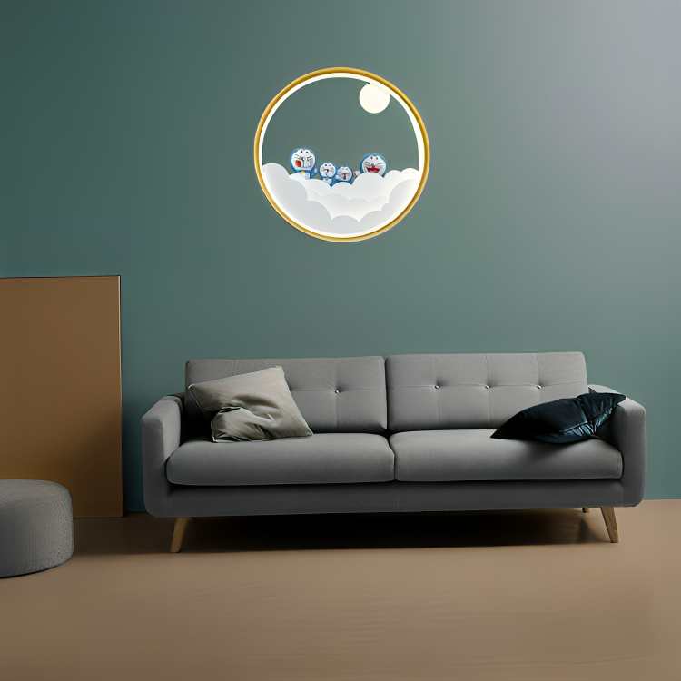 Hdc Modern Minimalist LED Cartoon Wall Lamp For Children Bedroom- Tric