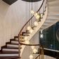 HDC Gold 12 Lights Premium Double Height Geometric Cluster Chandelier