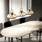 HDC Led 1-Light Amber Glass Iron Hanging Pendant Ceiling Lamp Light
