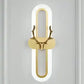 Hdc 400mm Oval Deer Wall Light for Bedroom