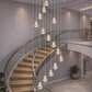 HDC 16 Lights Luxury Double Height Multi-Drop Glass Chandelier