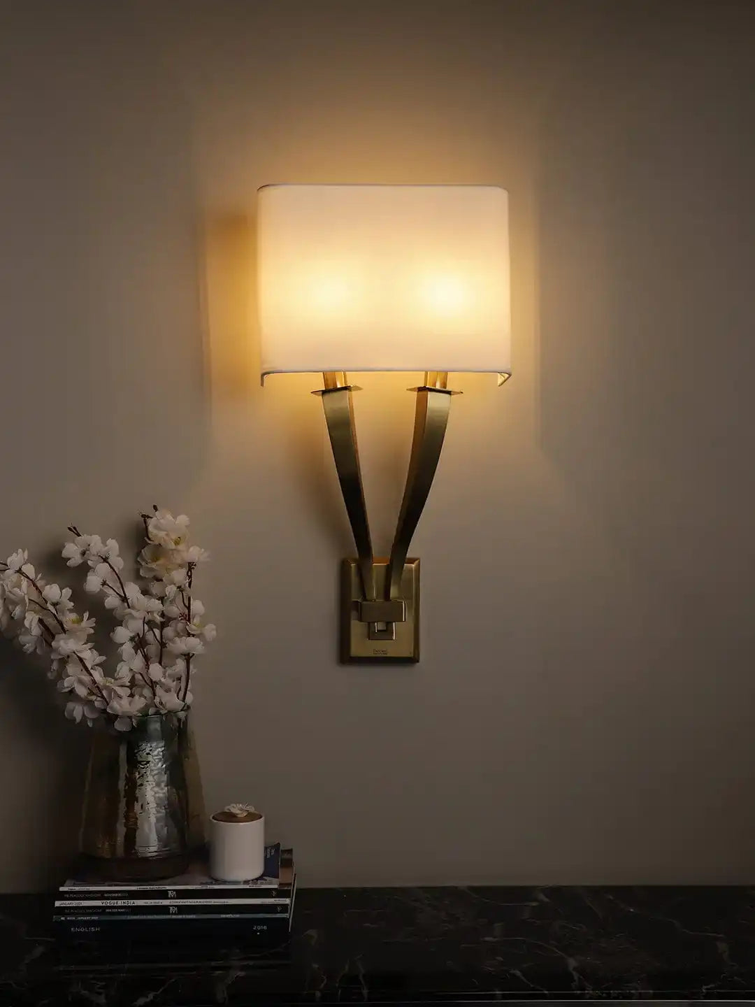 HDC Double Light Wall Scone For Bedroom