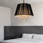 Hdc 500MM Black Italian With Shade Chandelier For Living Dining Room Light