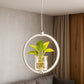 Hdc 18w Modern Hanging Planter LED Pendant Round Light Ceiling Lamp- Warm White