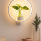 HDC 18w LED Wall Round Lamp with Vase Decorative Wall Light- Warm White