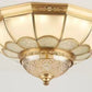HDC Vintage Luxe Floral Glass Ceiling Light For Living Room