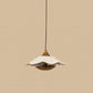 HDC Bloom Wave CeramicGolden & White Designer Ripple Shade Pendant Light