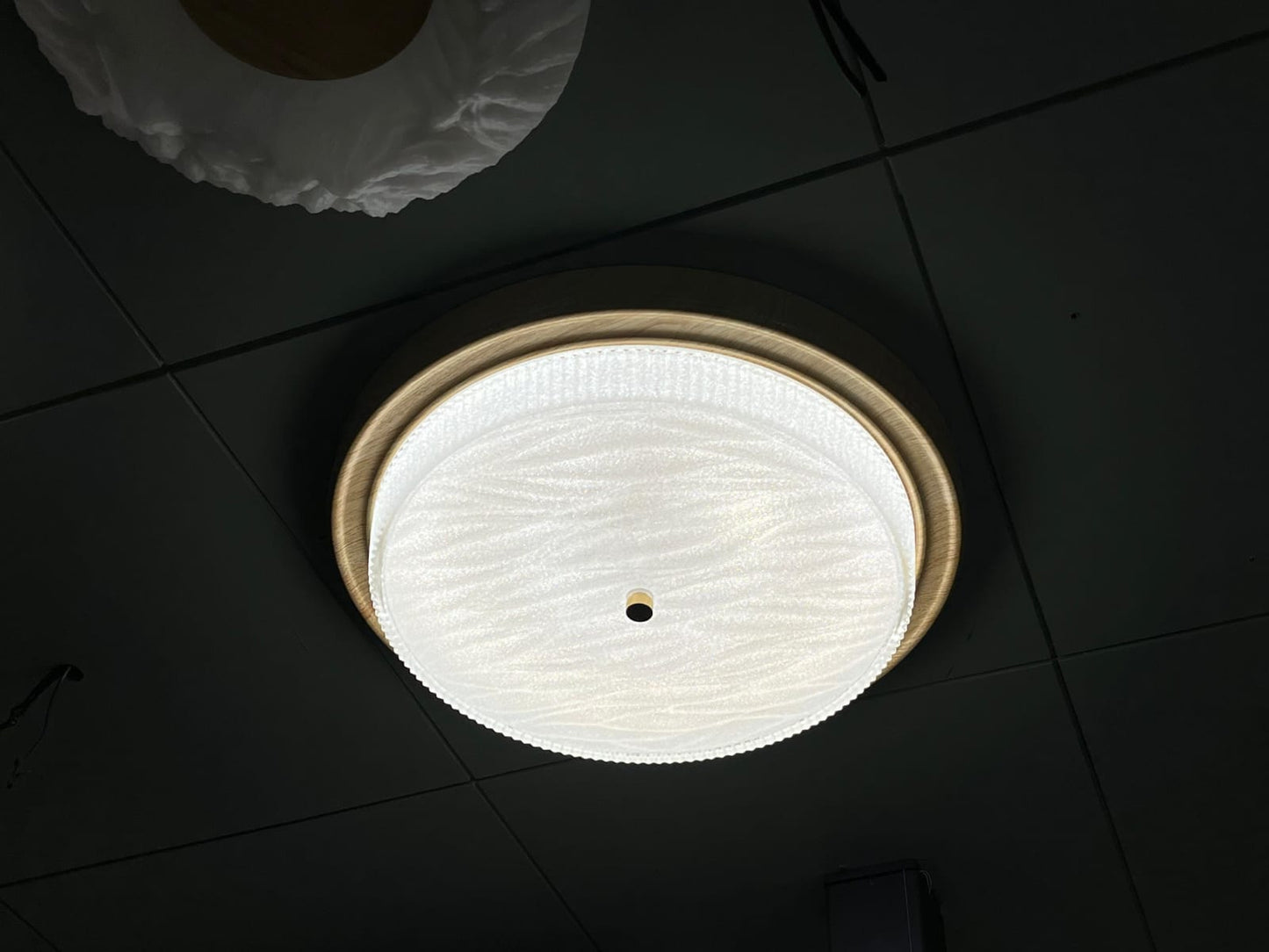 HDC Nordic Aura Wooden LED Ceiling Light For Living Room