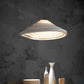 HDC 600mm Modern Layered RippleWave Sculpted Resin Pendant Light
