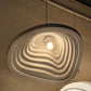 HDC 600mm Modern Layered RippleWave Sculpted Resin Pendant Light