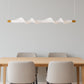 HDC 1200mm Waveform Acrylic Linear Pendant Chandelier Light for Dining & Kitchen