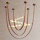 HDC 3 Layered Aurora Wave Arc Chandelier For Living Room, Dining Spaces