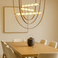 HDC 3 Layered Aurora Wave Arc Chandelier For Living Room, Dining Spaces