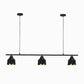 HDC Modern Petal-Shade 3-Head Linear Chandelier Light For Living Room, Dining Spaces