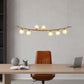 HDC Aurora Arc 7-Globe LED Chandelier For Living Room