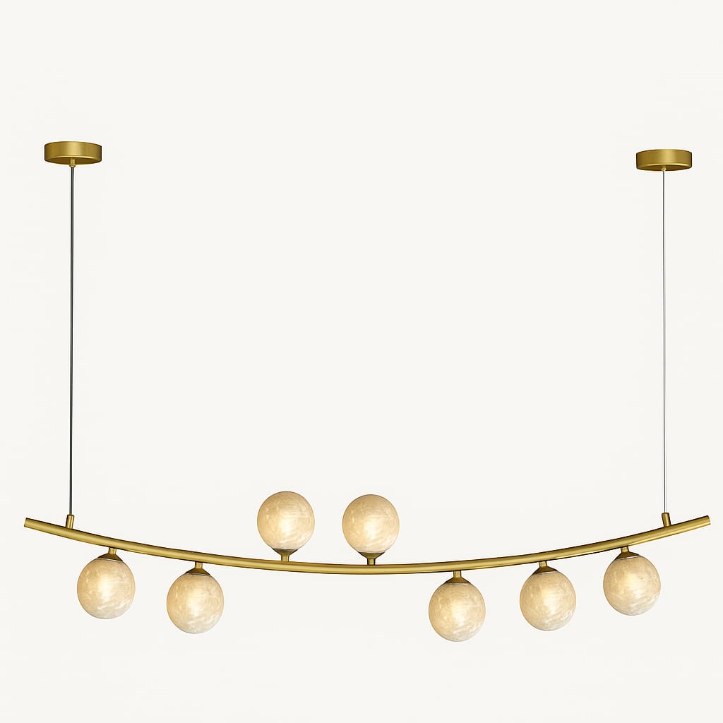 HDC Aurora Arc 7-Globe LED Chandelier For Living Room