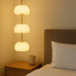 HDC Luxe White & Gold Modern Ambient Triple Dome Glass Pendant Hanging Light
