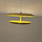 HDC Textured Metal Dual-Dome Golden Pendant Hanging Lamp