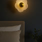 HDC Floral Glow Frosted Glass LED Wall Sconce