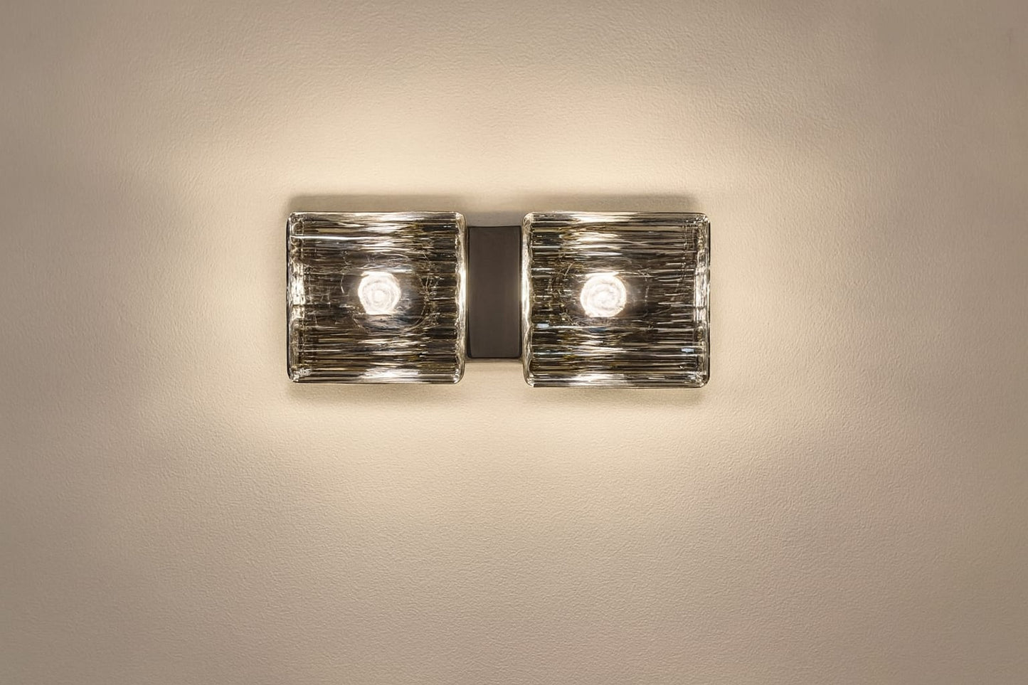 HDC Twin-Ridge Crystal Glow Wall Light For Living Room, Bedroom