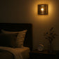 HDC Luxe Ribbed Glass Glow Wall Light Fpr Living Room, Bedroom