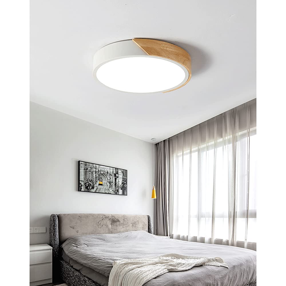 HDC Nordic Harmony Wood Tone LED Ceiling Ligh For Living Room