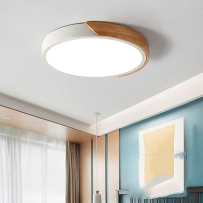 HDC Nordic Harmony Wood Tone LED Ceiling Ligh For Living Room