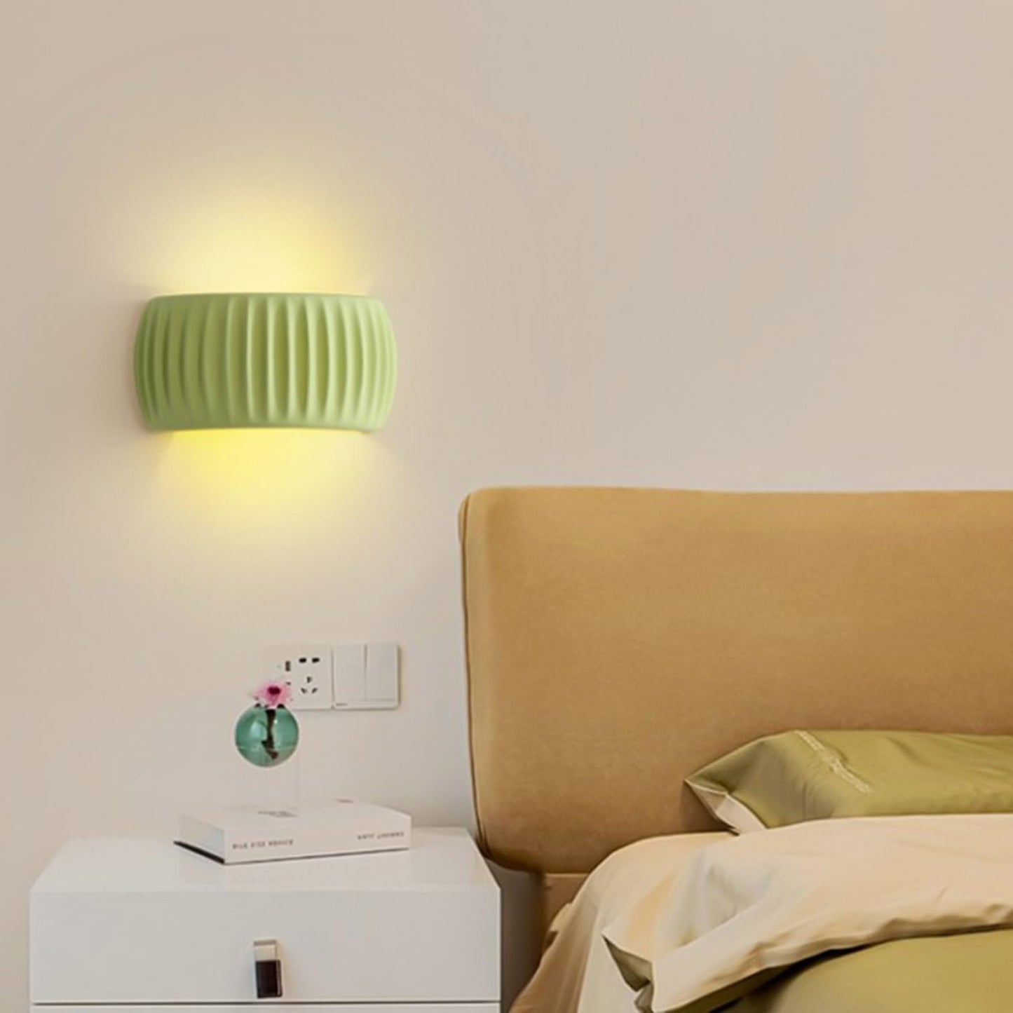 HDC RippleGlow Resin Wall Lamp For Living Room, Bedroom