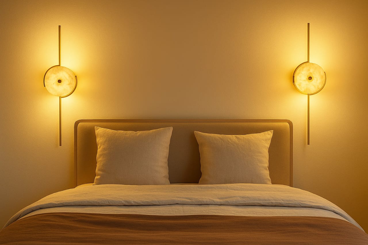 HDC Aurora Marble Glow Wall Light For Living Room, Bedroom