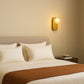 HDC Aurelia Textured Gold Wall Light with Frosted Globe Metal Wall Sconce for Bedroom, Living Room & Hallway