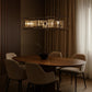 HDC 4-Module Design Luxe Gridline Linear LED Chandelier For Dining, Living Room