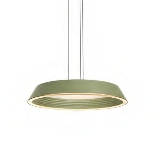HDC 500mm Luxury Olive Green LED Pendant Light – 3-in-1 Modern Hanging Lamp