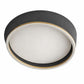 HDC Modern Round Flush Mount Grey & Gold LED Surface Ceiling Light for Living Room