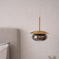 HDC Premium Black Smokey & Golden Pendant Light for Bedroom, Living Room
