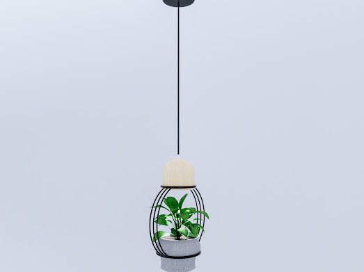 HDC Premium Modern Hanging Planter Pendant Light for Bedroom & Living Spaces