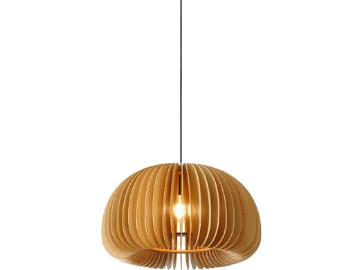 HDC 5 Lights Premium Wooden Dome Pendant Light for Dining & Living Spaces