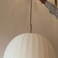HDC Premium Cream/Golden Fabric Dome Pendant Light for Bedroom