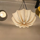 HDC Luxury Cream & White Fabric Pendant Light with Soft Ambient Glow for Dining & Living Spaces