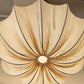 HDC Luxury Cream & White Fabric Pendant Light with Soft Ambient Glow for Dining & Living Spaces
