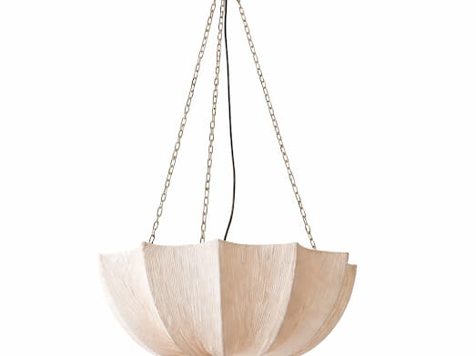 HDC Luxury Cream & White Fabric Pendant Light with Soft Ambient Glow for Dining & Living Spaces