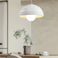 HDC Modern White/Beige 1 Light Resin Dome Pendant Light for Bedroom, Living Room