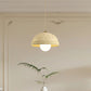HDC Modern White/Beige 1 Light Resin Dome Pendant Light for Bedroom, Living Room