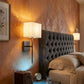 HDC Modern Fabric Shade Wall Light for Bedroom & Living Room