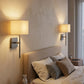 HDC Modern Fabric Shade Wall Light for Bedroom & Living Room