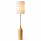 HDC Modern Wooden Fabric Floor Lamp for Living Room & Bedroom