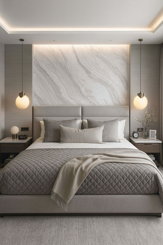 HDC Modern Gold Glass Cluster Pendant Light for Bedroom, Living Room