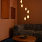 HDC Modern Gold Glass Cluster Pendant Light for Bedroom, Living Room