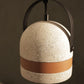 HDC Modern Terrazzo Leather Pendant Light for Bedroom, Dining & Café Interiors